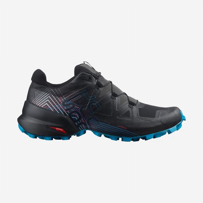 Salomon Zapatillas Trail Running Hombre - Negras / Rojas - Colombia (10957-AOVX)